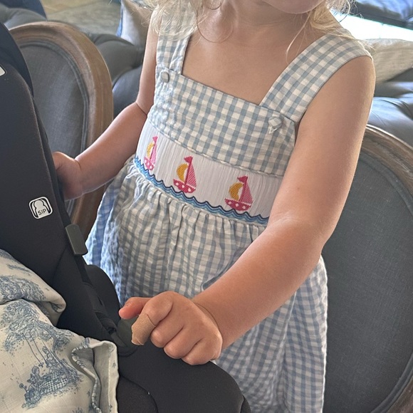 Southern Smocked Nautical Dress - Picture 9 of 9